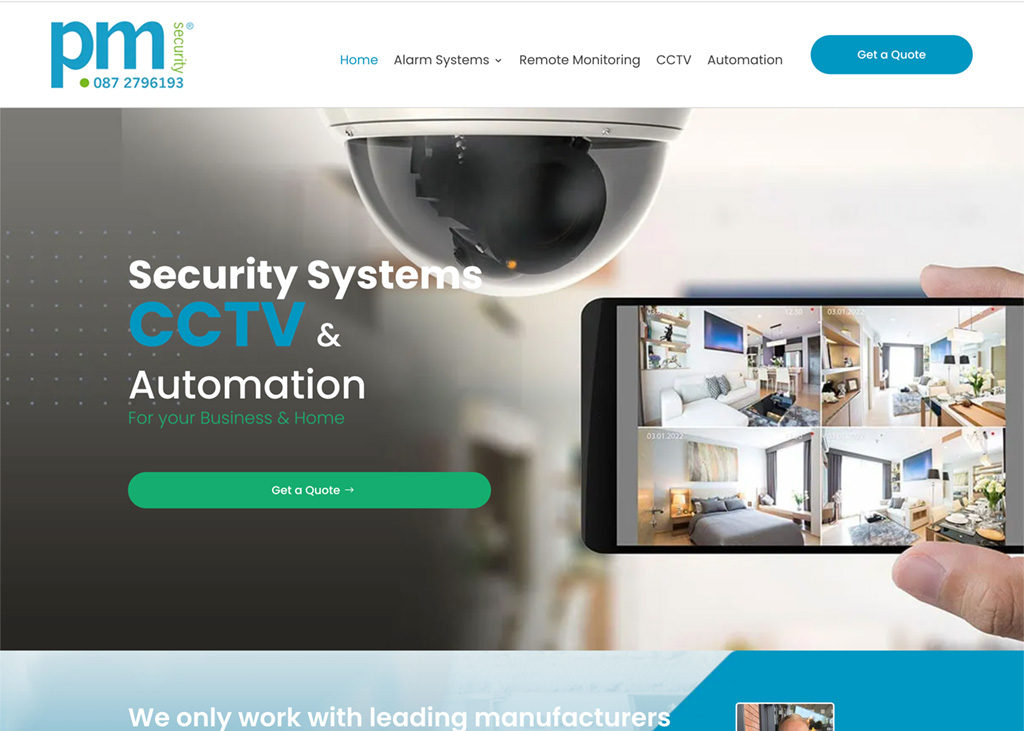 web design alarm company