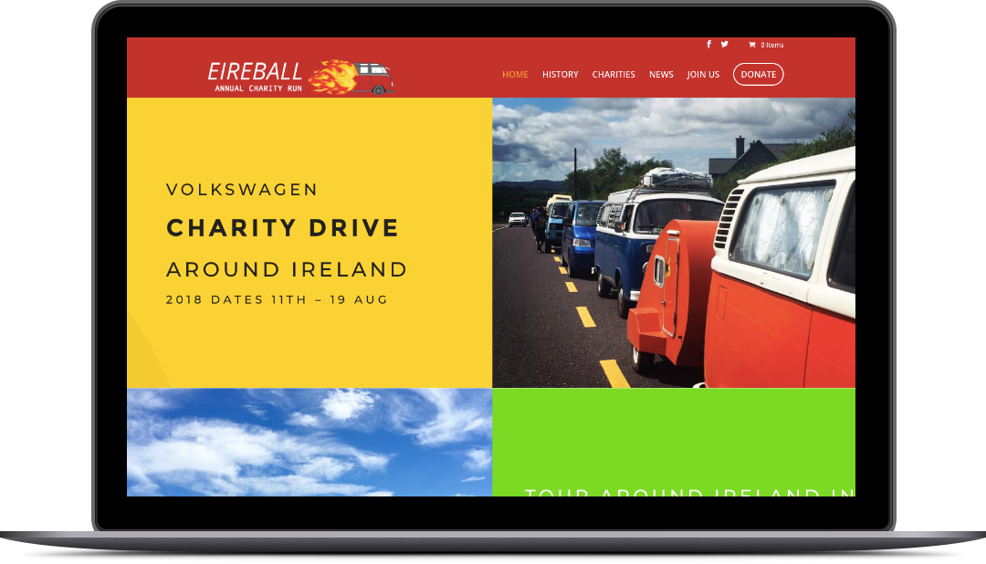 Eireball Charity Website Design