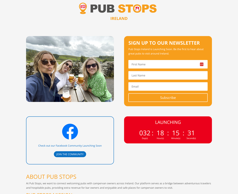 new website pubstops