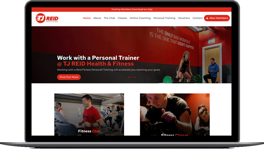 Reid Fitness Web Design